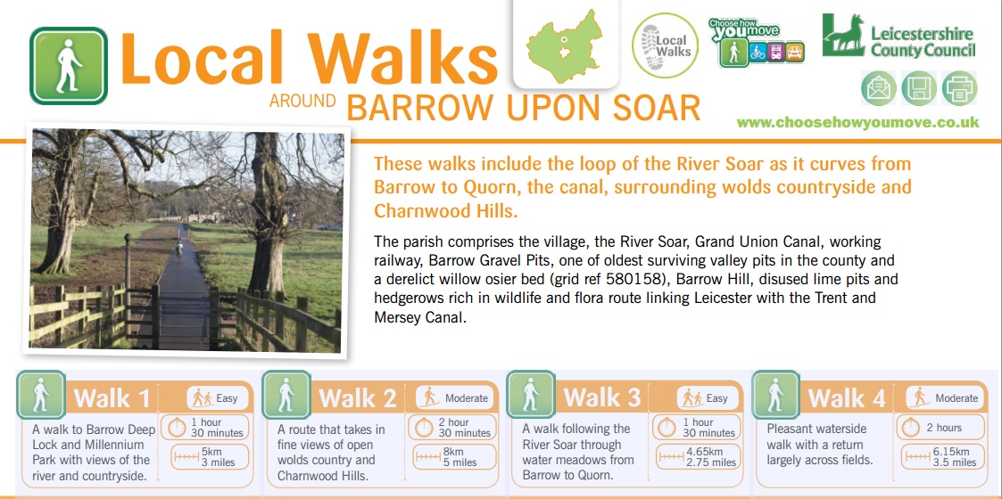 Barrow Walks Barrow upon Soar Village site